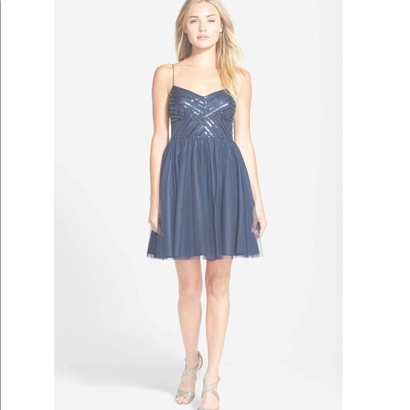 Aidan by Aidan Mattox Sequin & Tulle Dress - Picture 8 of 8